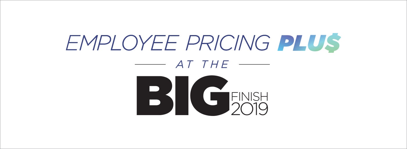 Employee Pricing Plus at the Big Finish 2019 in Willoughby OH